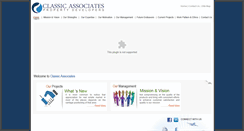 Desktop Screenshot of classicassociates.com